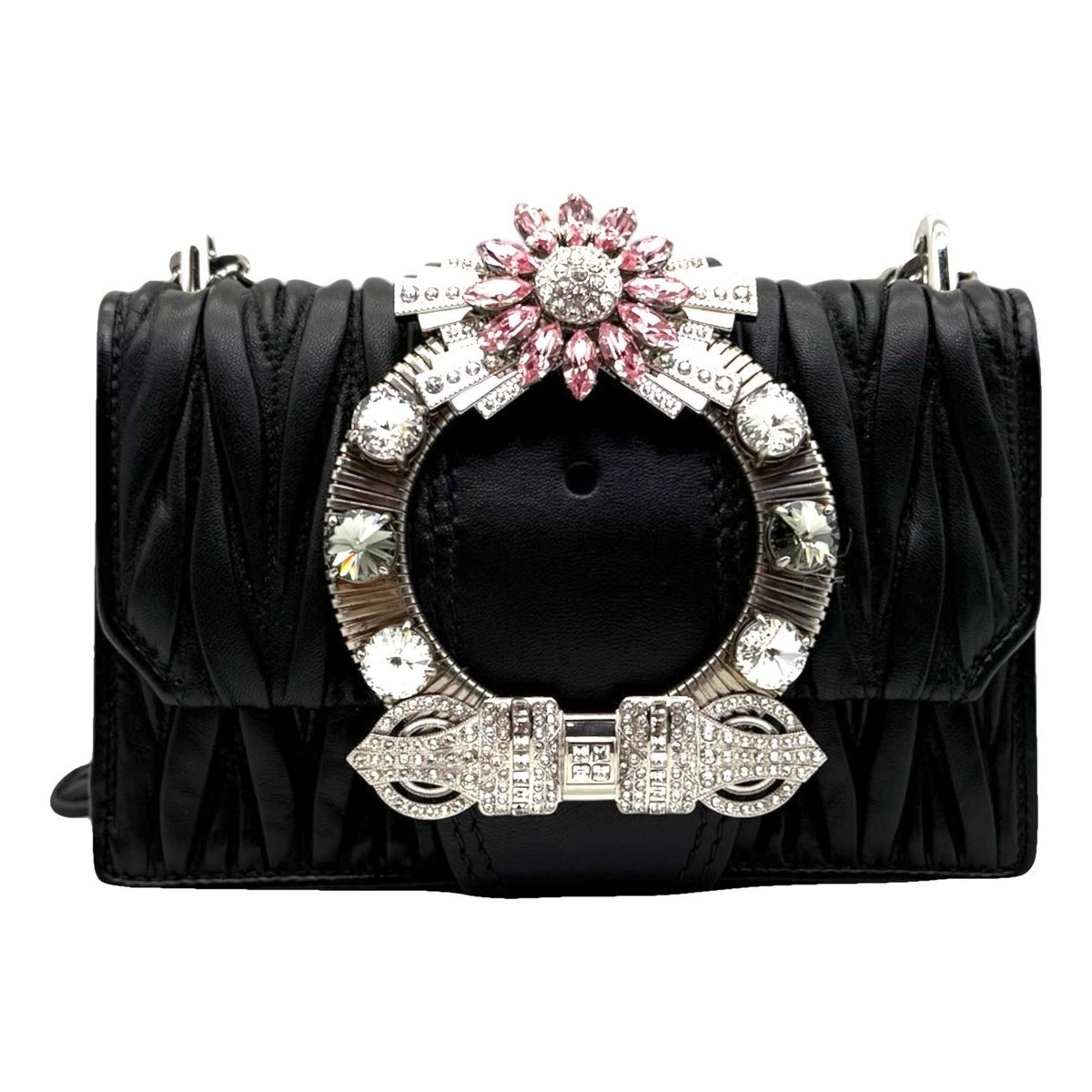 Miu Lady leather handbag