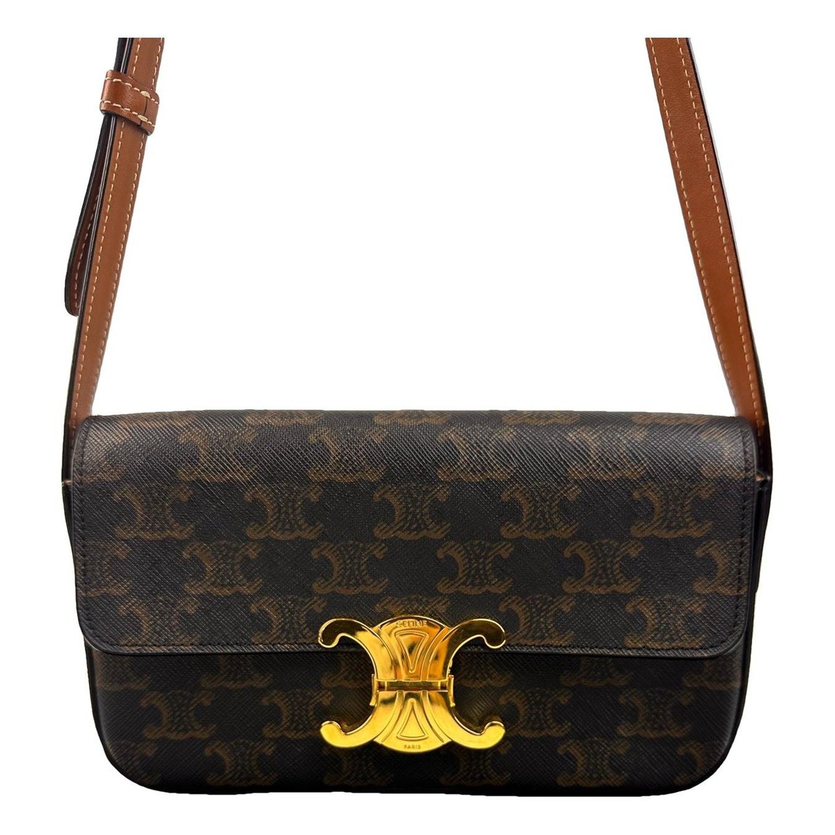 Triomphe leather handbag