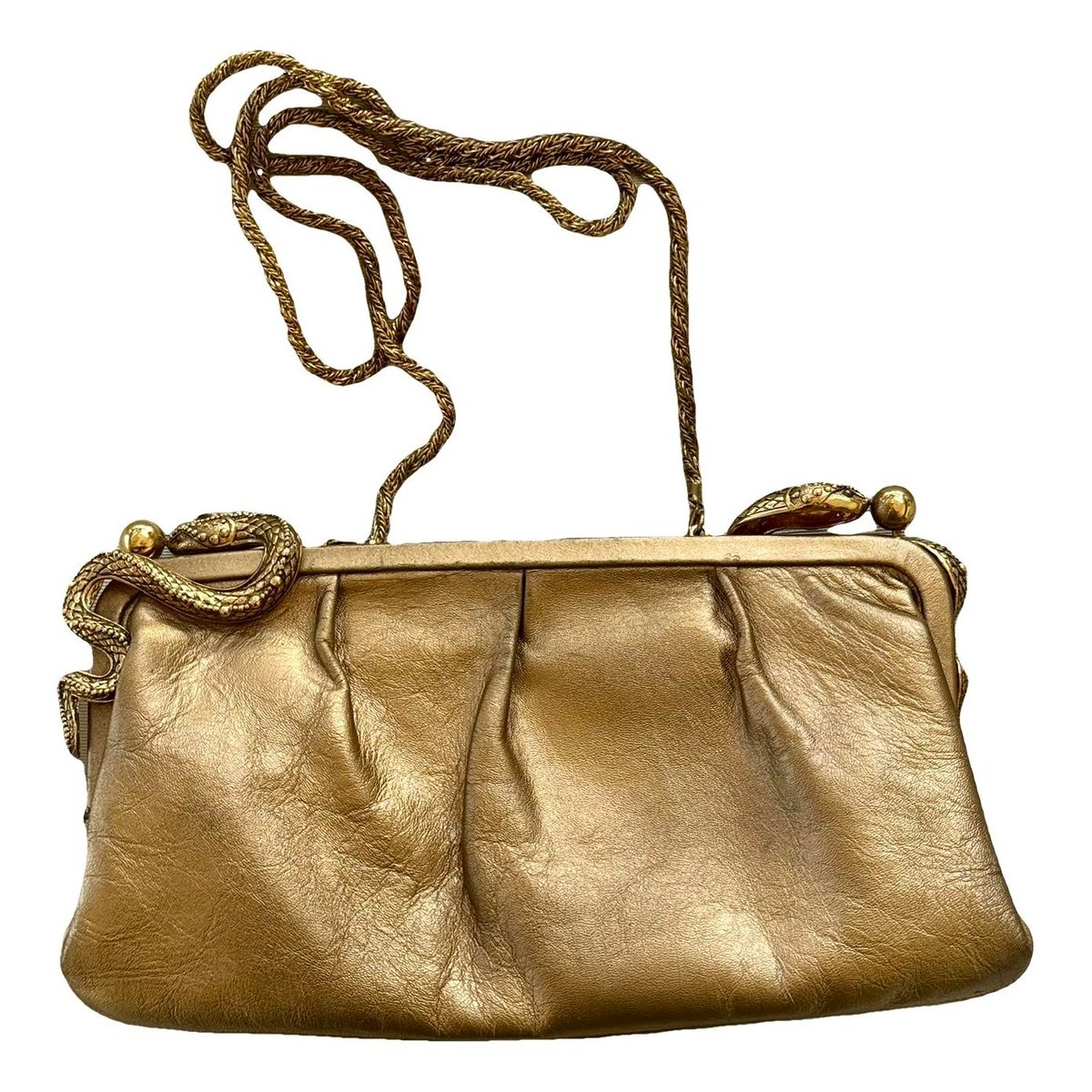 Leather clutch bag