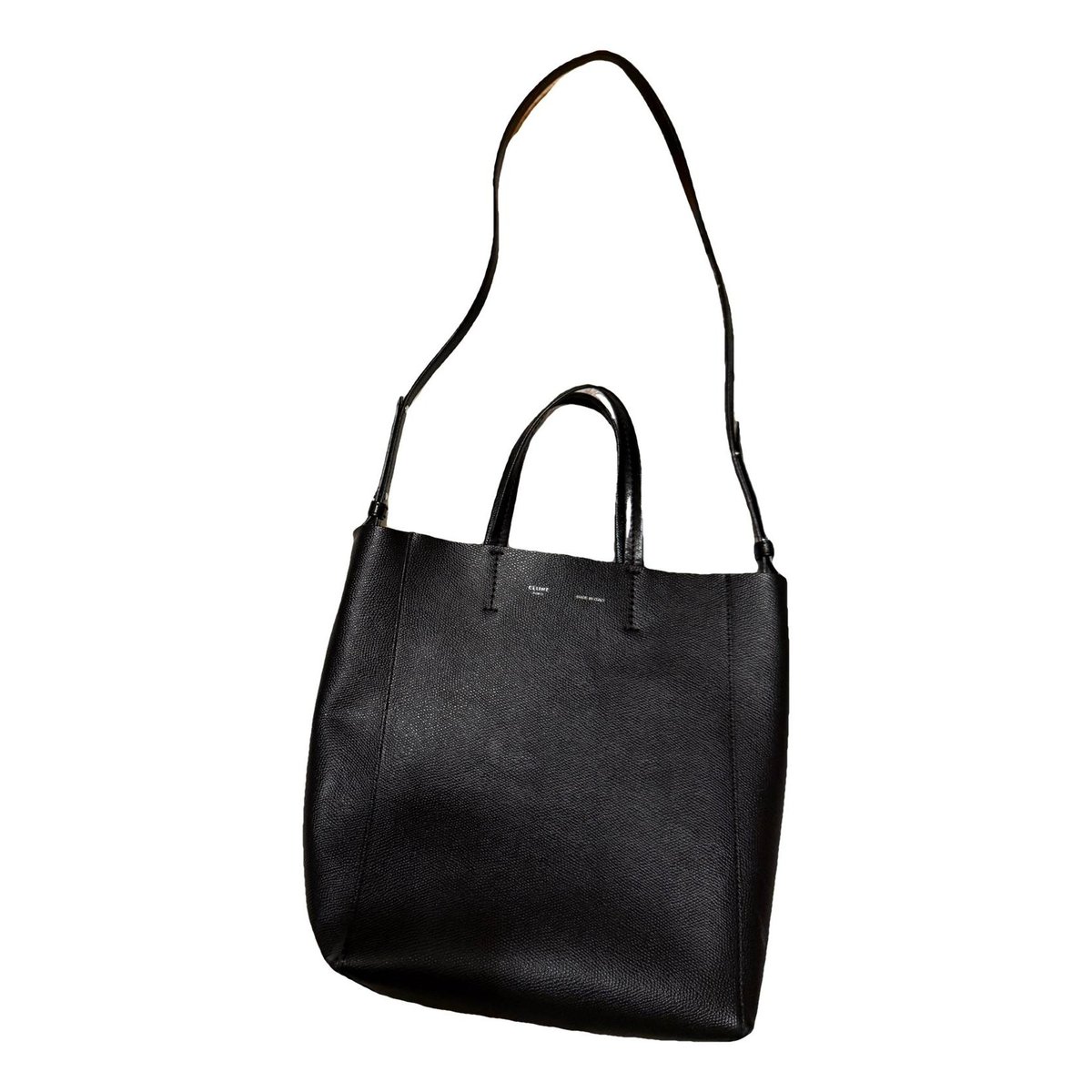 Cabas leather handbag