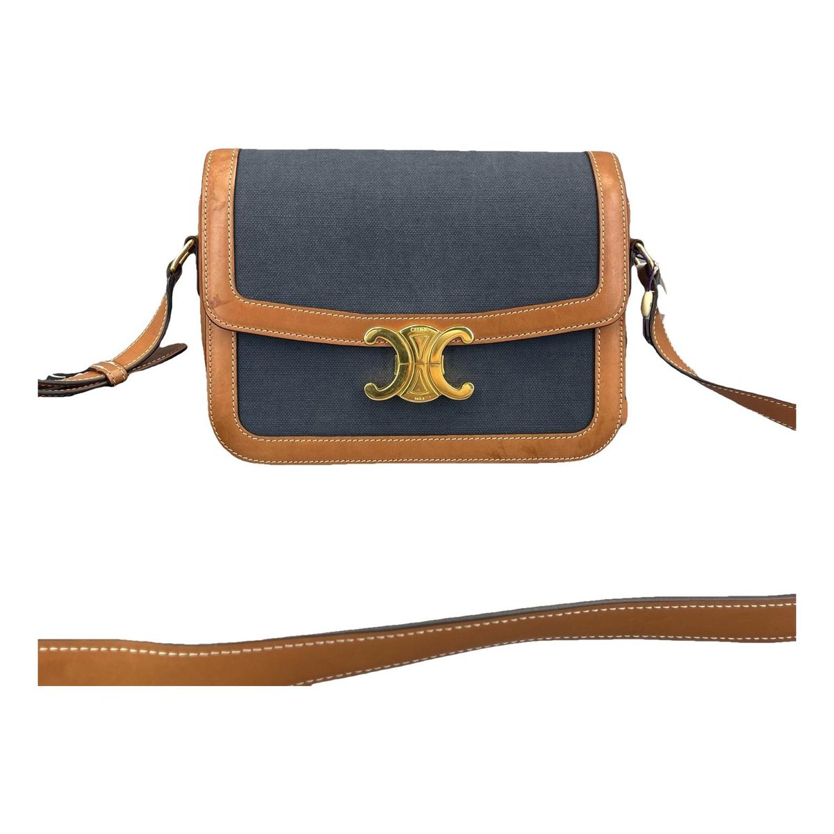 Triomphe leather handbag