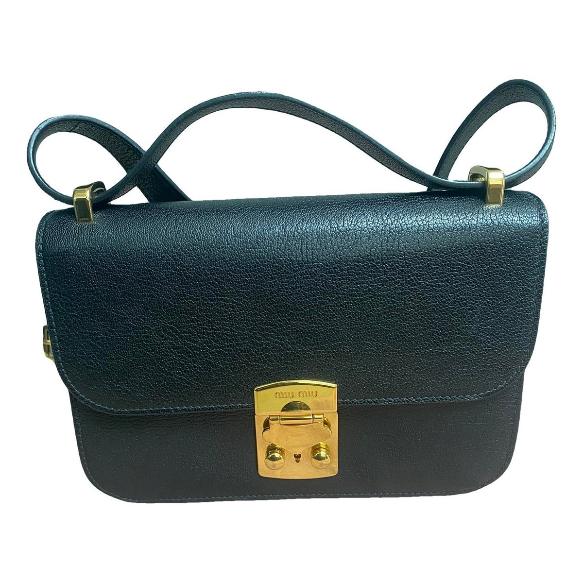Madras leather handbag
