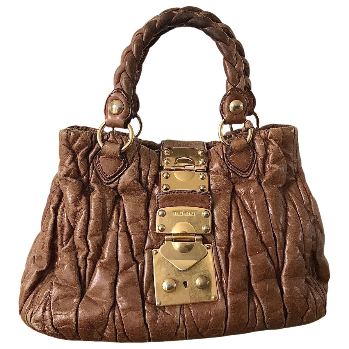 Bow bag leather handbag