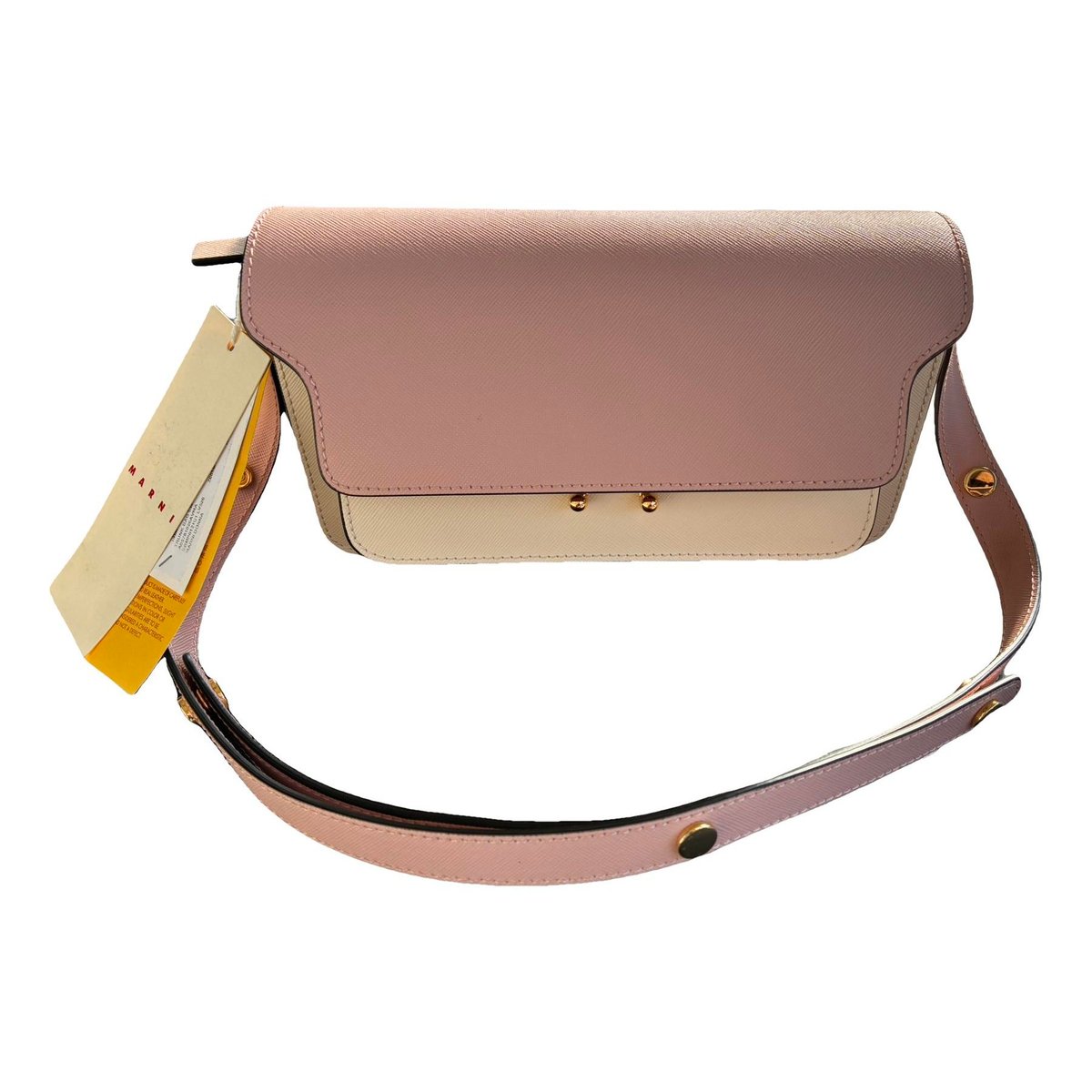 Trunk leather crossbody bag