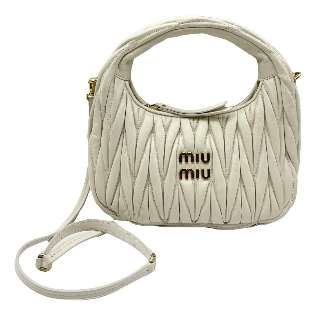 Miu Wander leather handbag