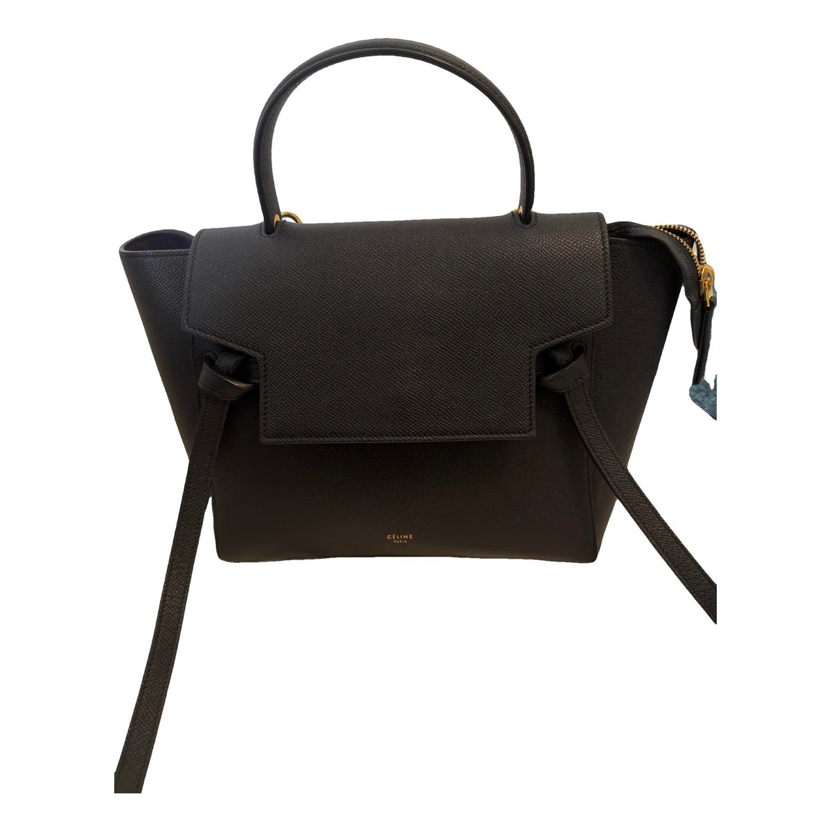 Belt leather handbag