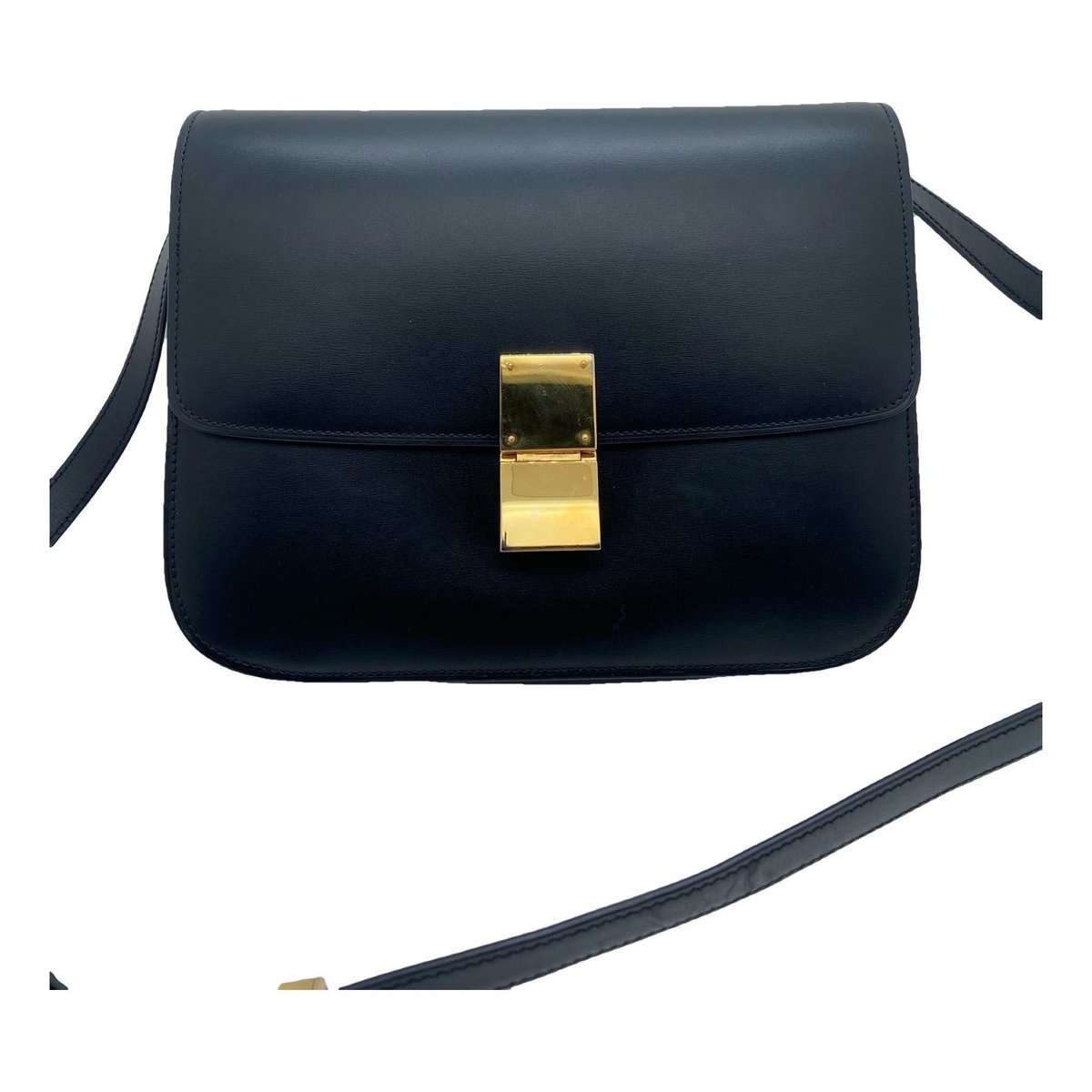 Classic leather crossbody bag