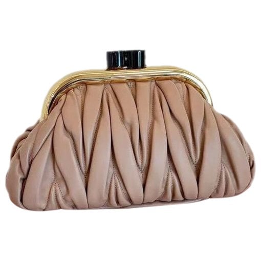 Miu Belle leather handbag