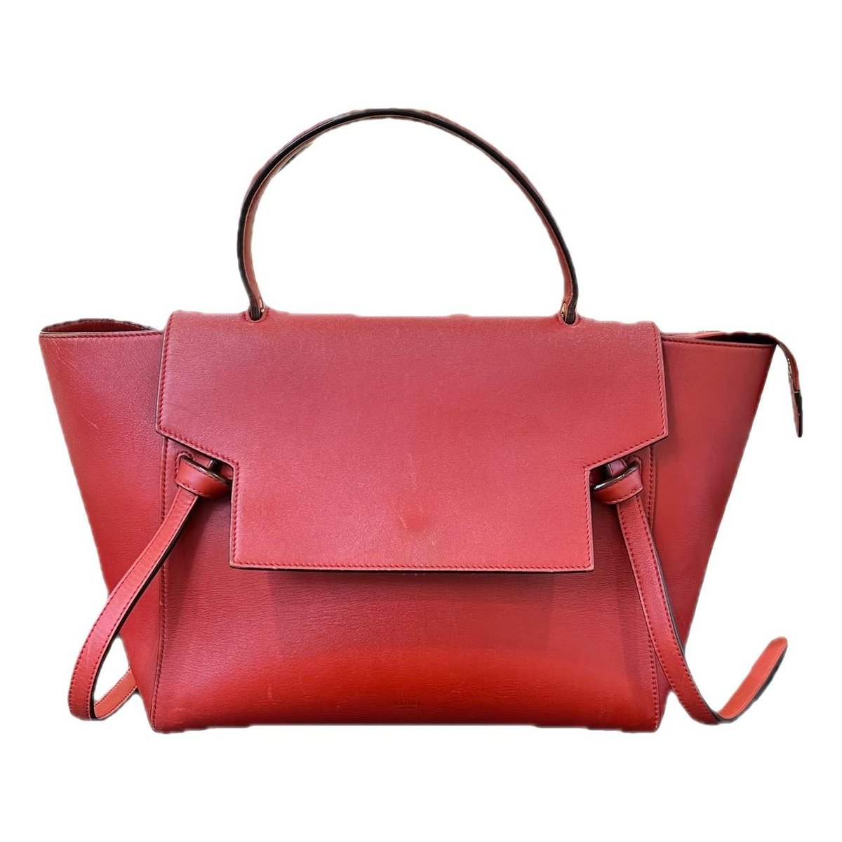 Belt leather handbag