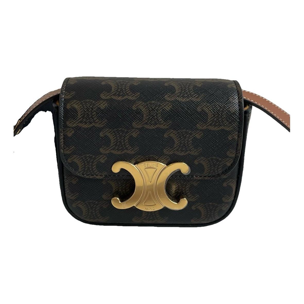 Triomphe leather handbag