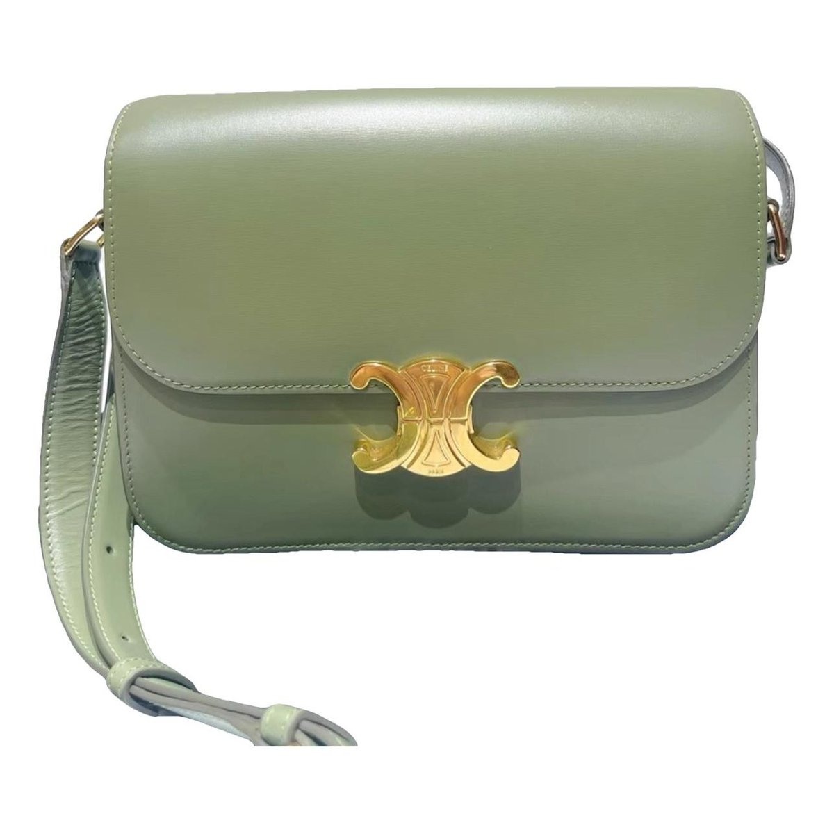 Triomphe leather handbag