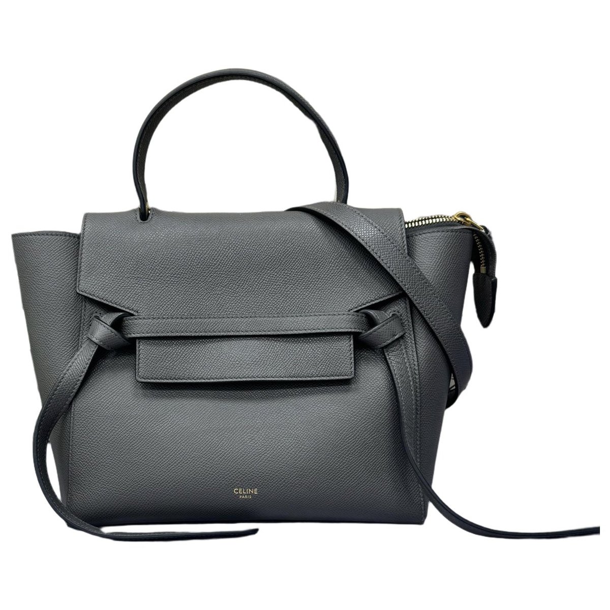 Belt leather handbag