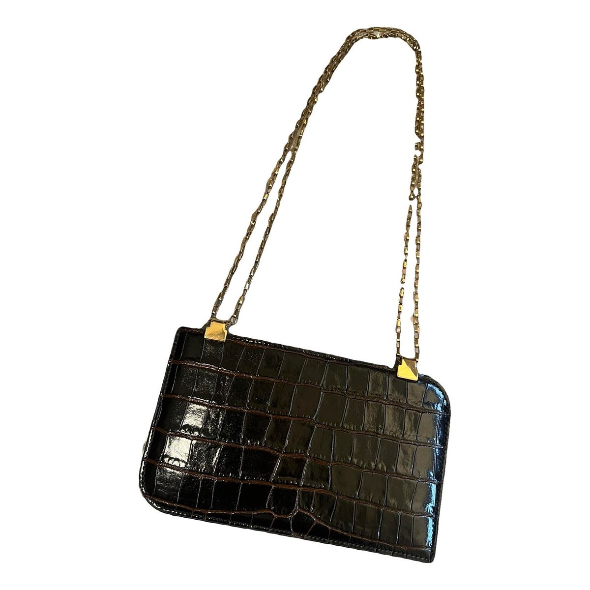 Leather clutch bag