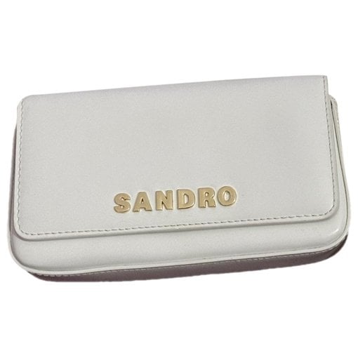 Leather clutch bag
