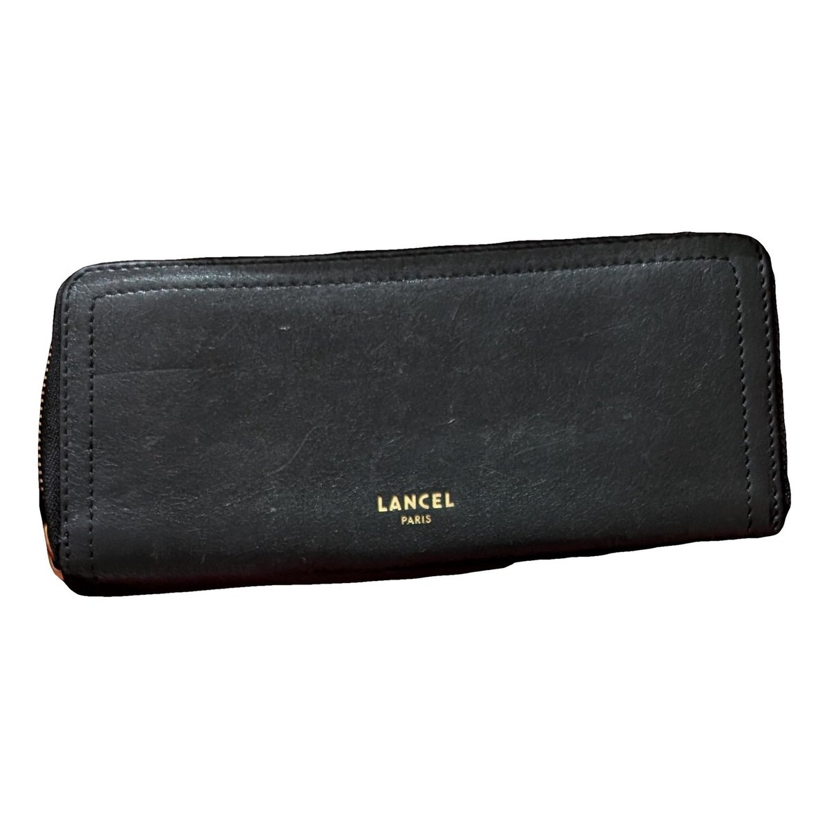 Lettrines leather clutch bag