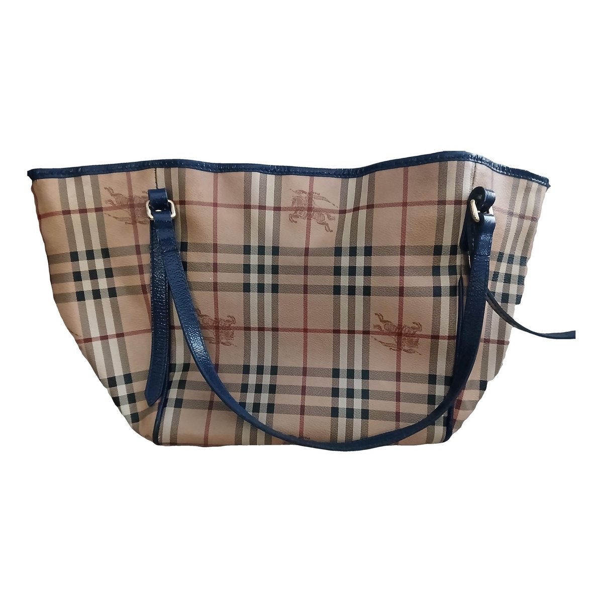 Title leather handbag