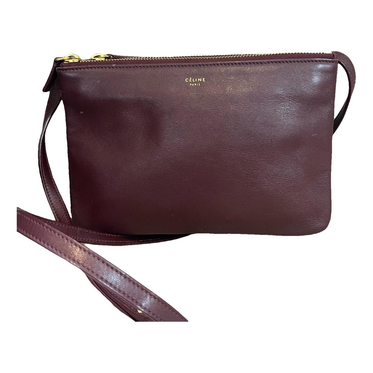 Trio leather crossbody bag
