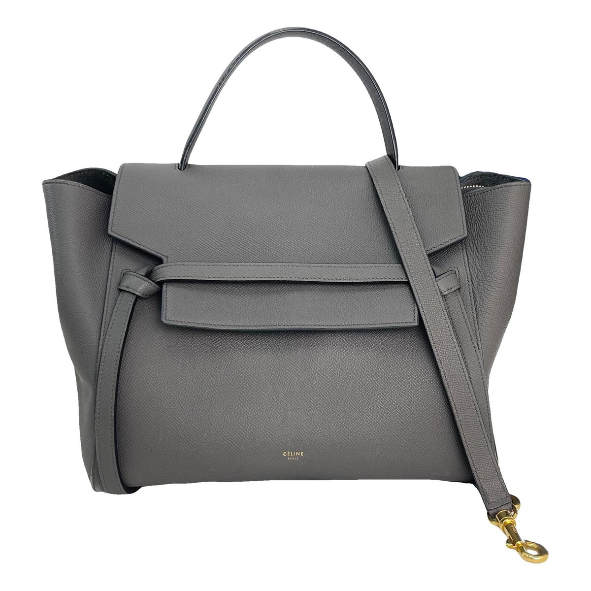 Belt leather handbag
