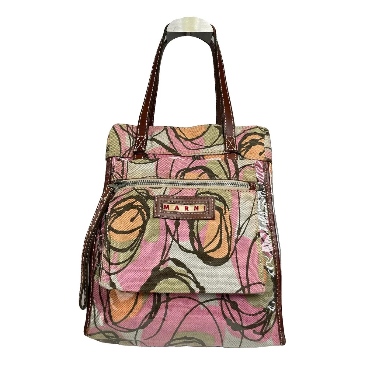 Trunk vegan leather handbag
