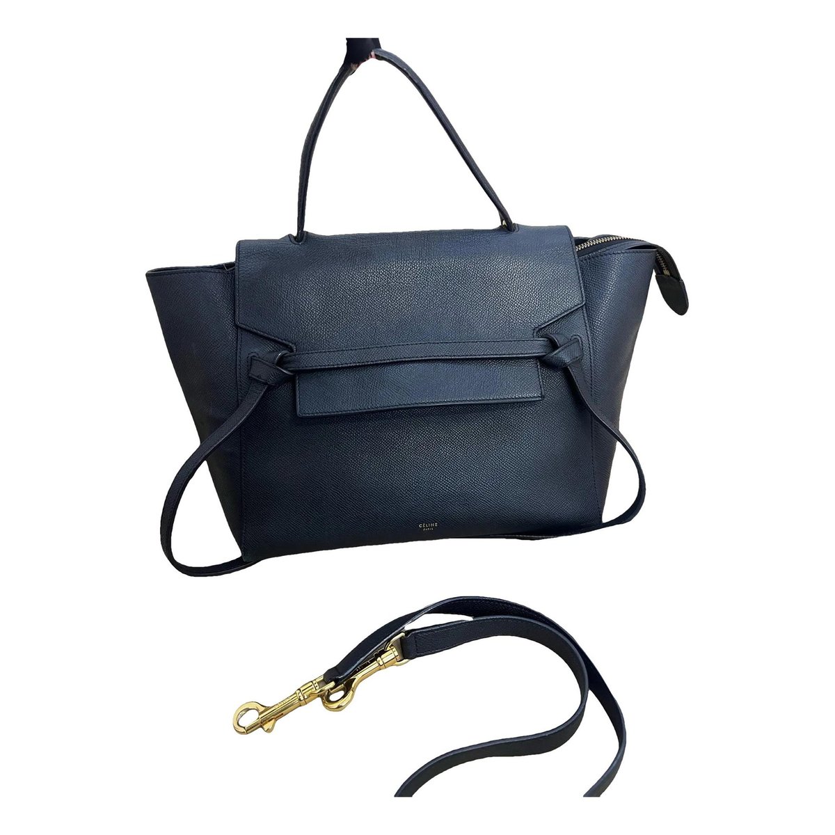 Belt leather handbag