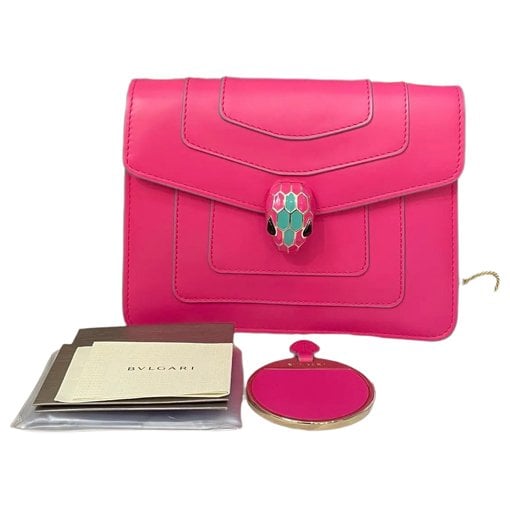Serpenti leather handbag