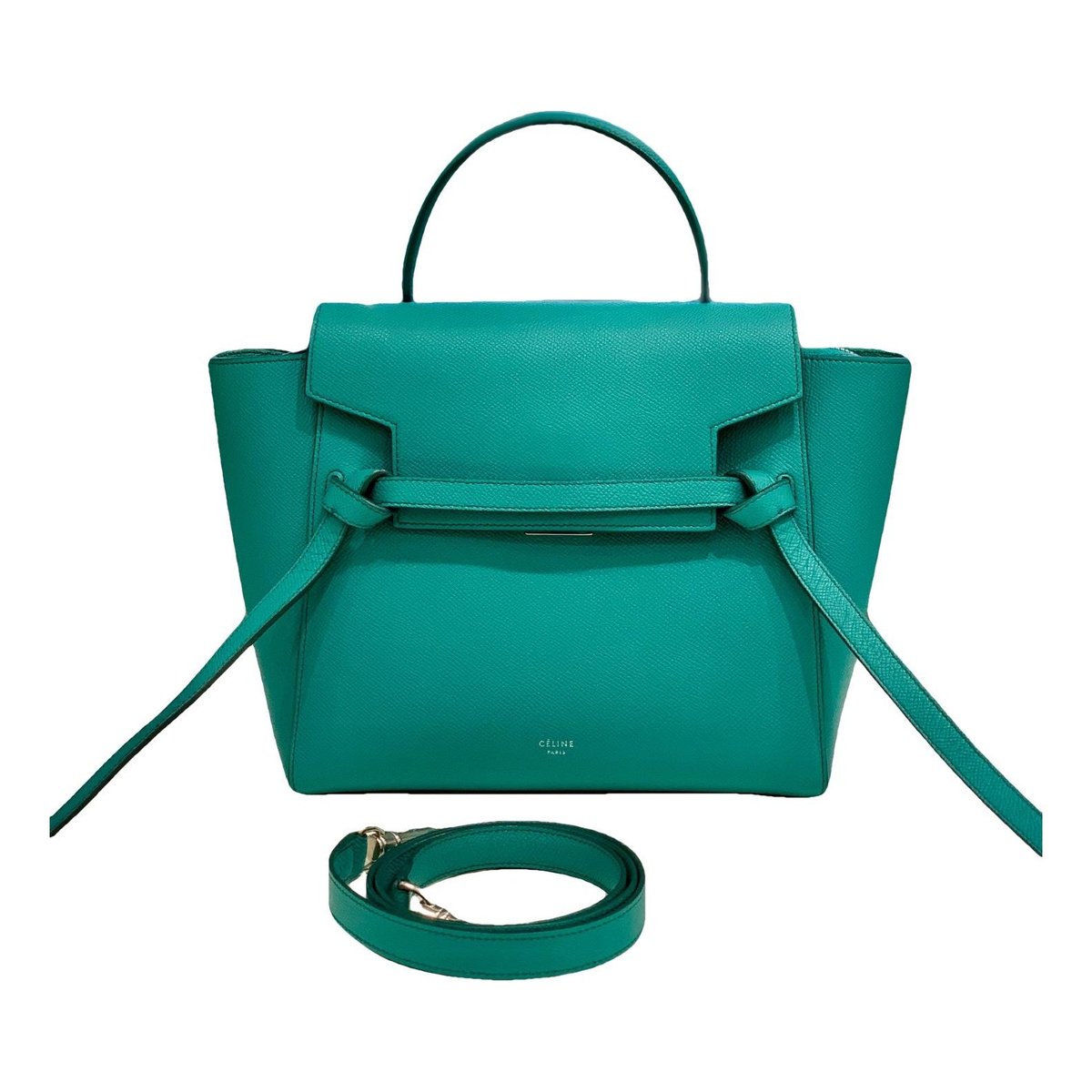 Belt leather handbag