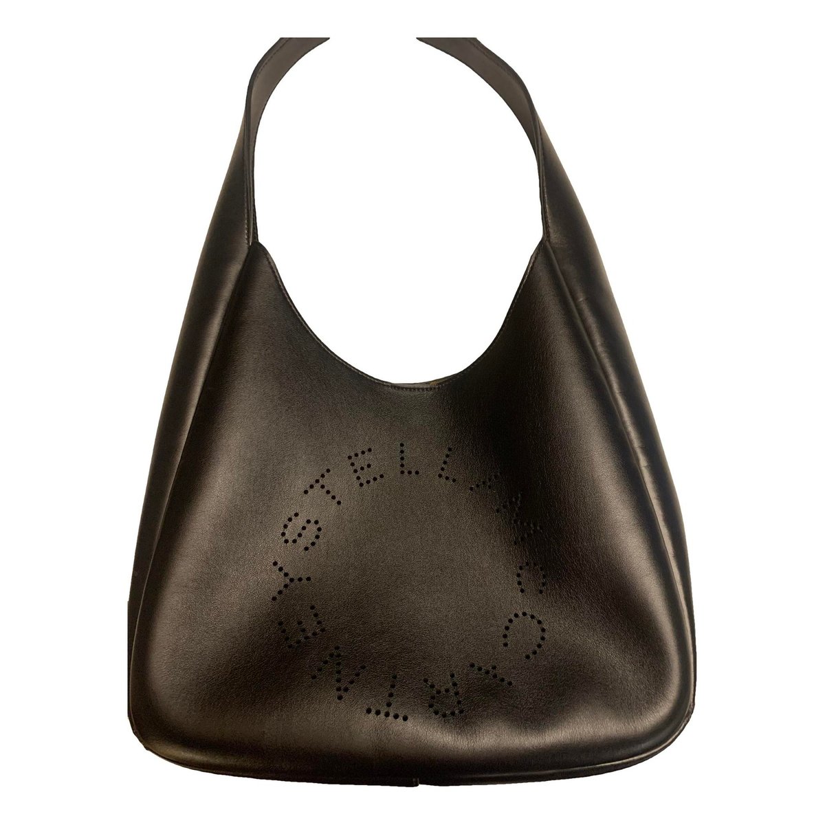 Logo vegan leather tote