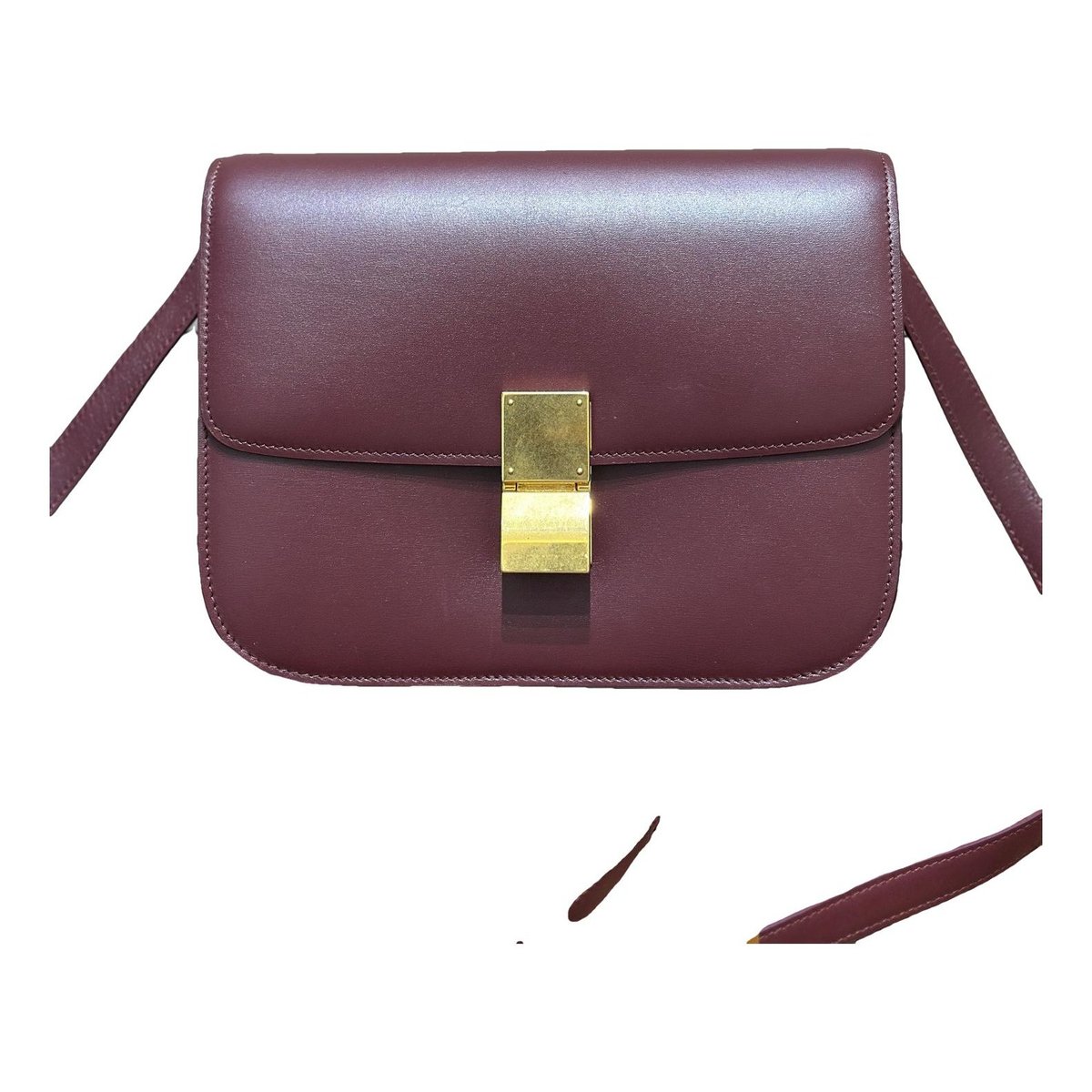 Classic leather crossbody bag