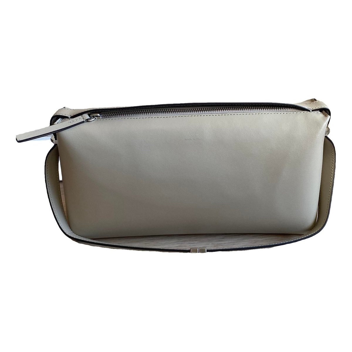 Leather clutch bag