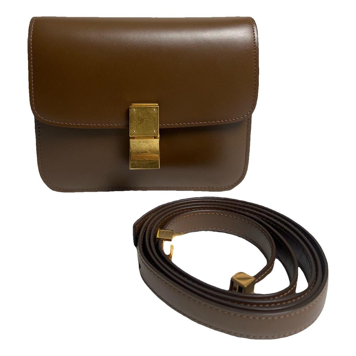 Classic leather crossbody bag