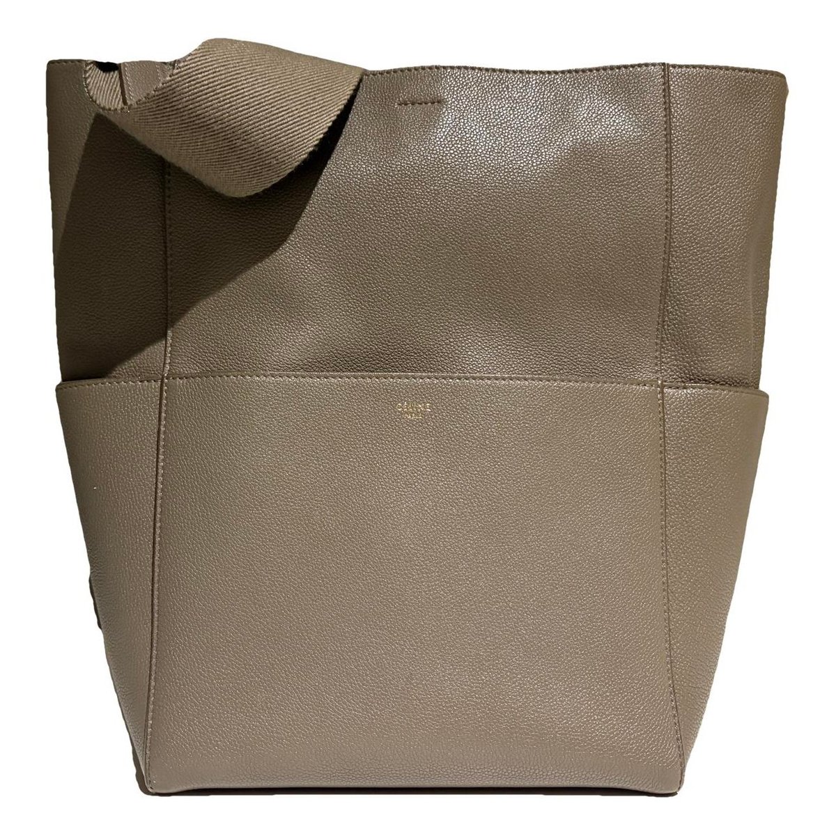 Seau Sangle leather tote