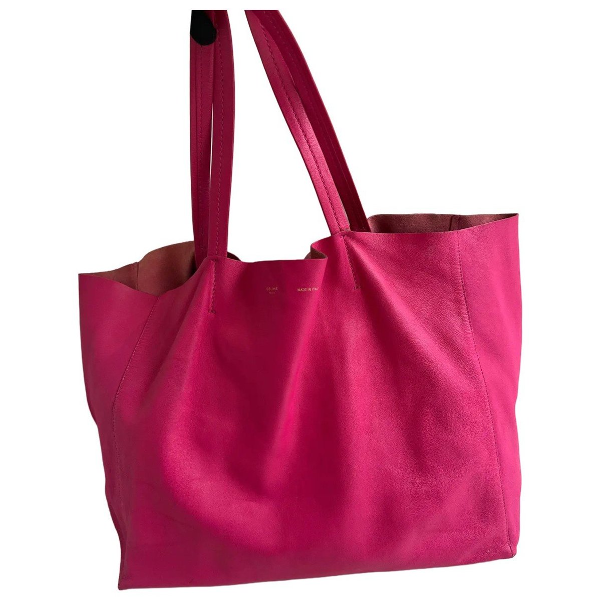 Cabas leather handbag