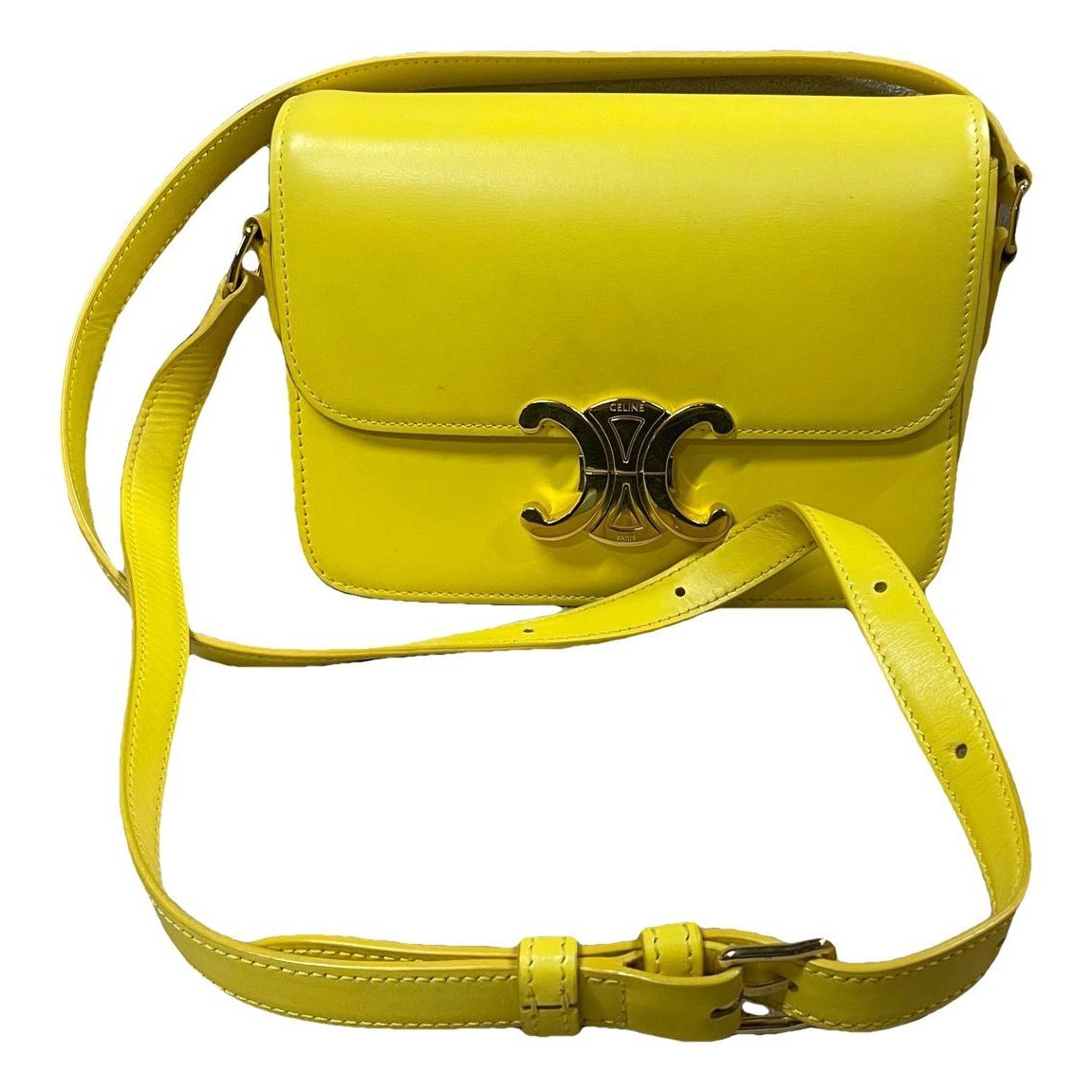 Triomphe leather handbag