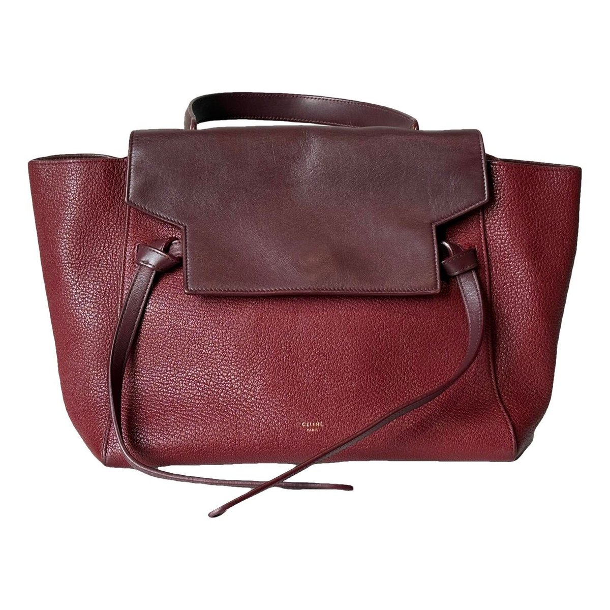 Belt leather handbag