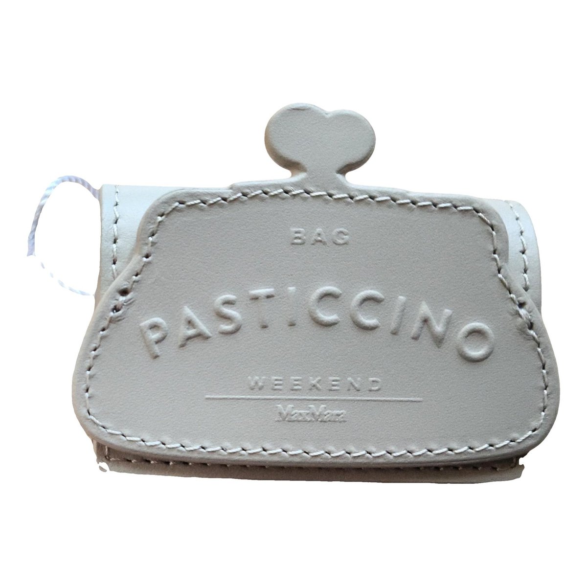 Leather clutch bag