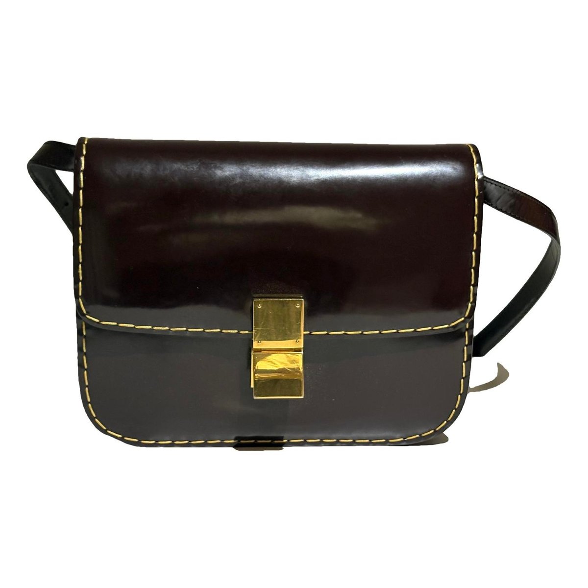 Classic leather crossbody bag