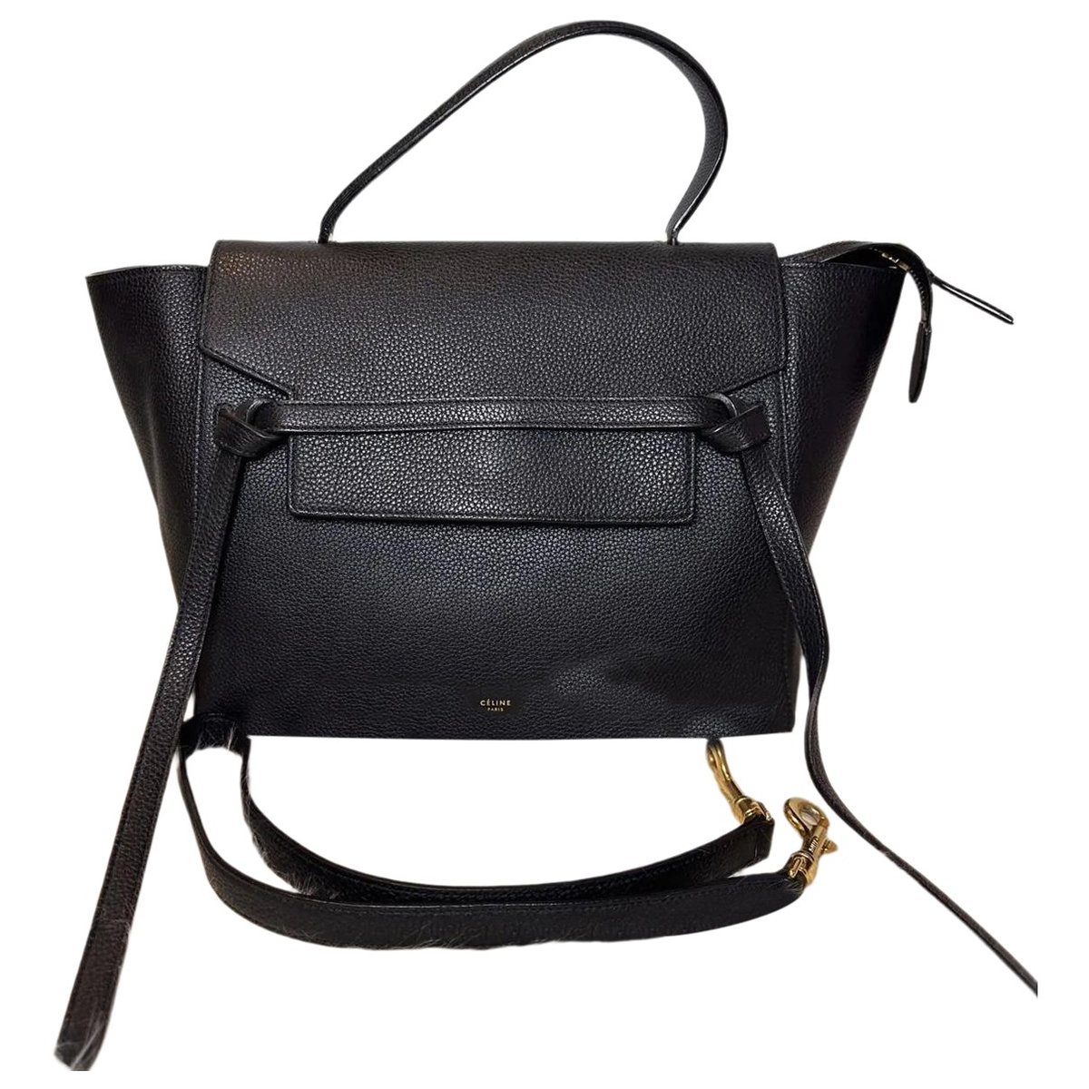 Belt leather handbag