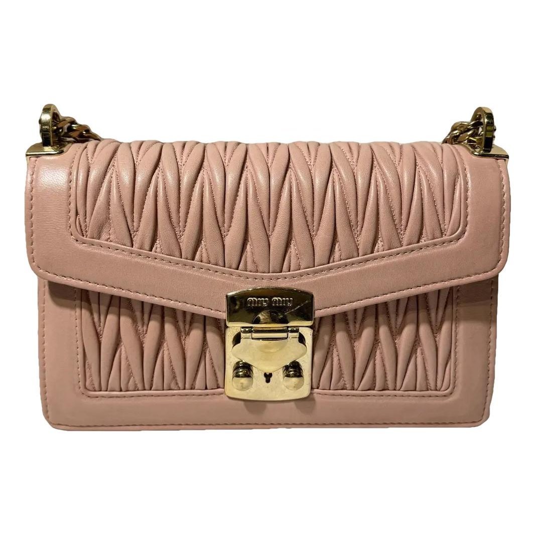 Miu Confidential leather crossbody bag