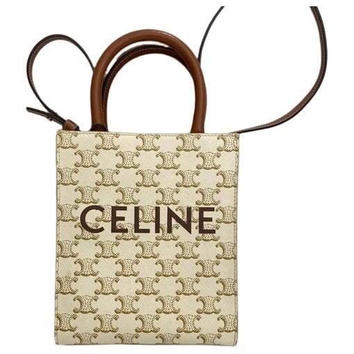 Cabas Vertical leather tote