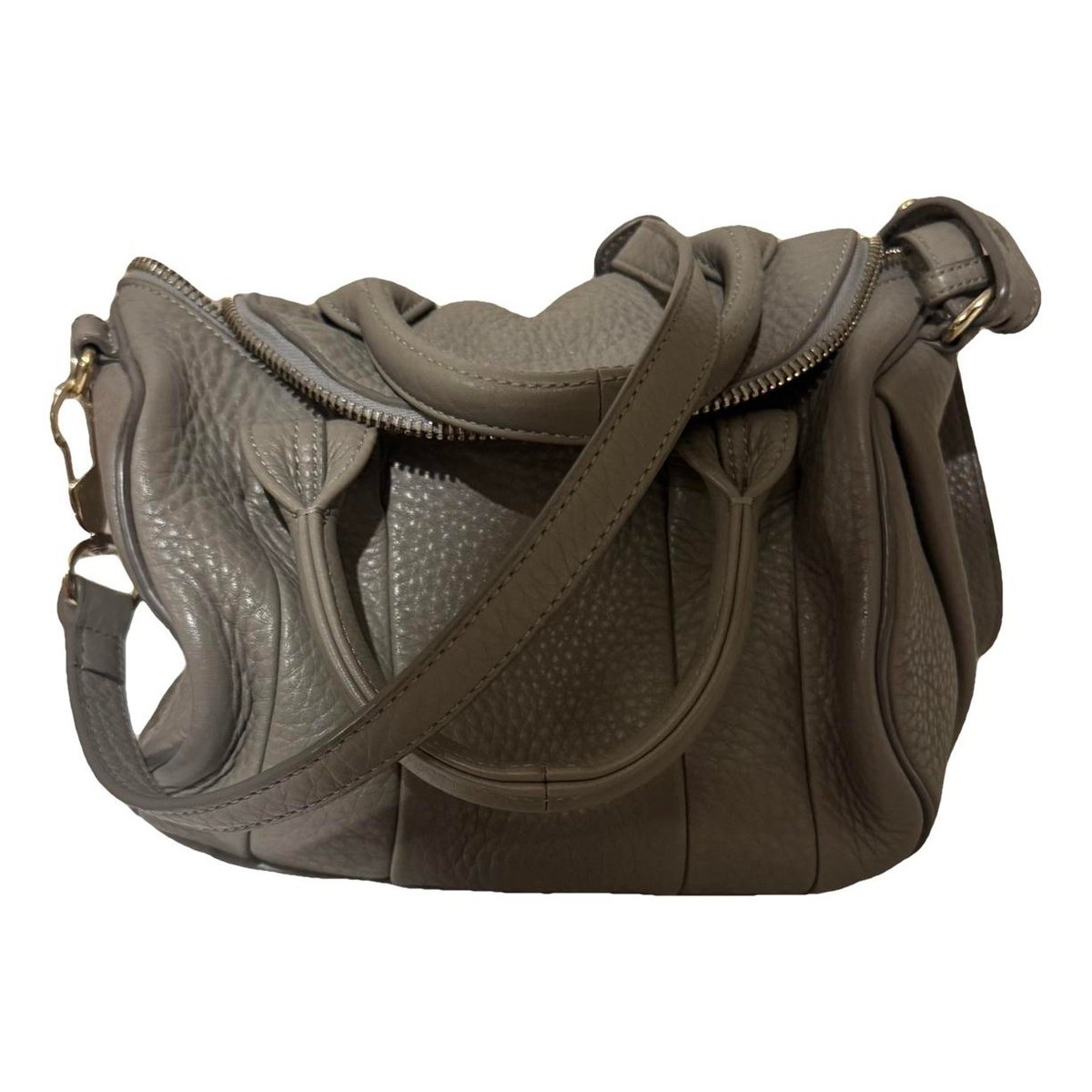 Leather clutch bag