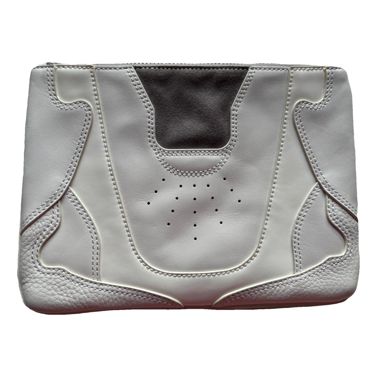Leather clutch bag