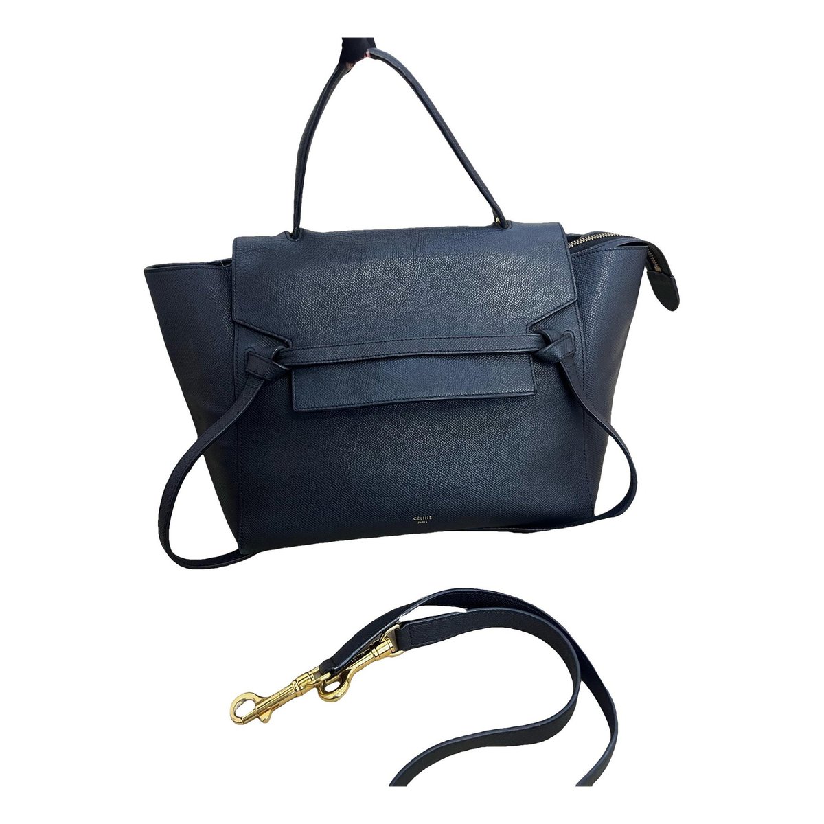 Belt leather handbag