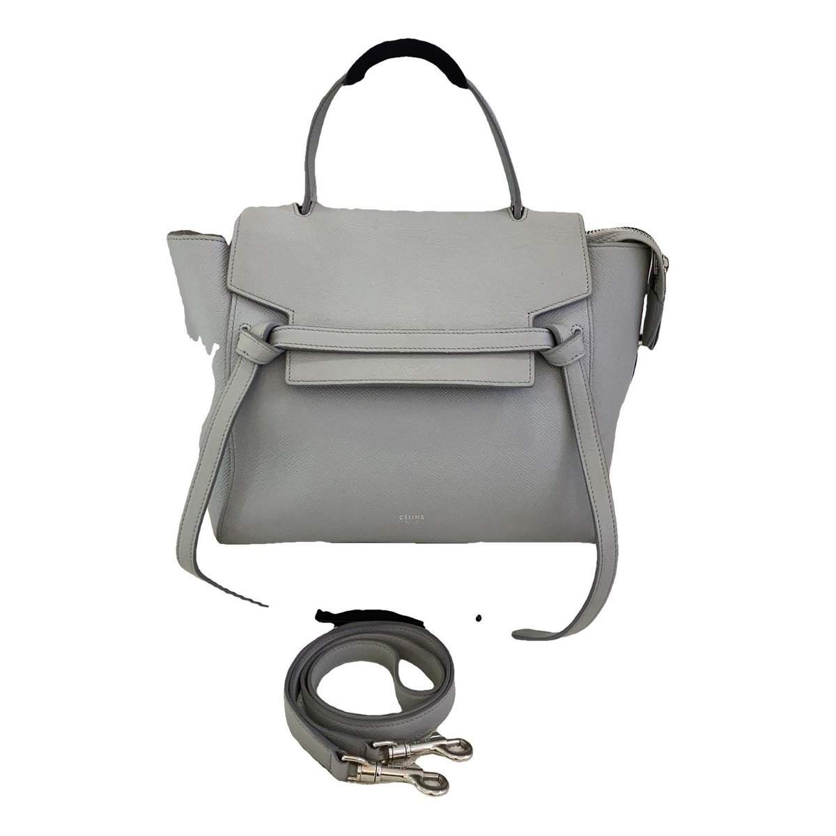 Belt leather handbag