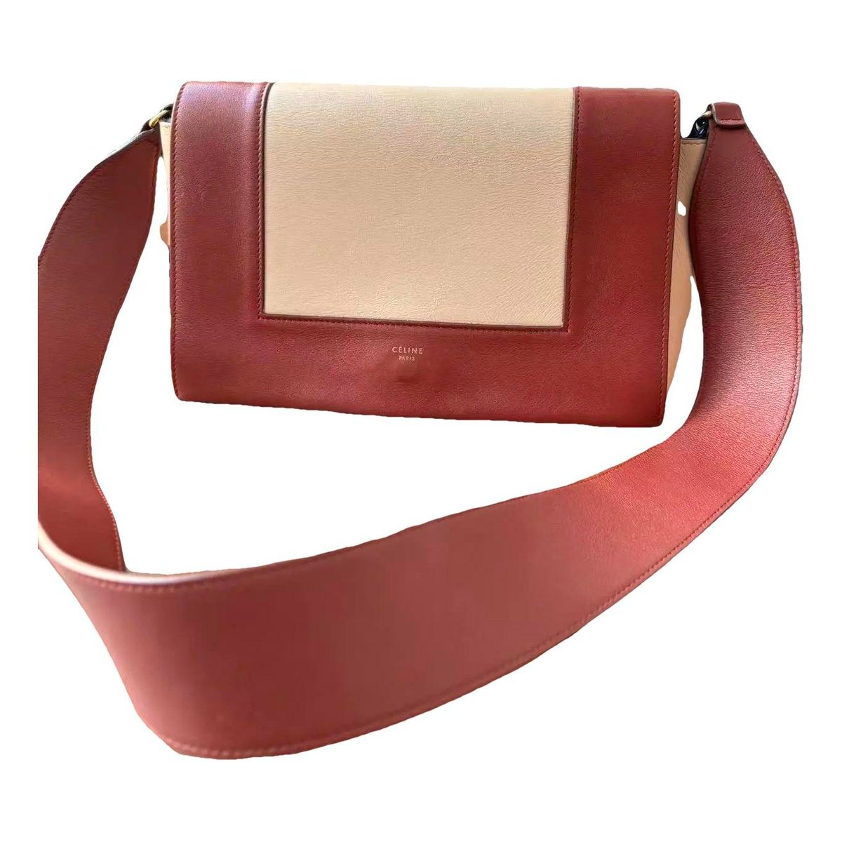 Frame leather crossbody bag