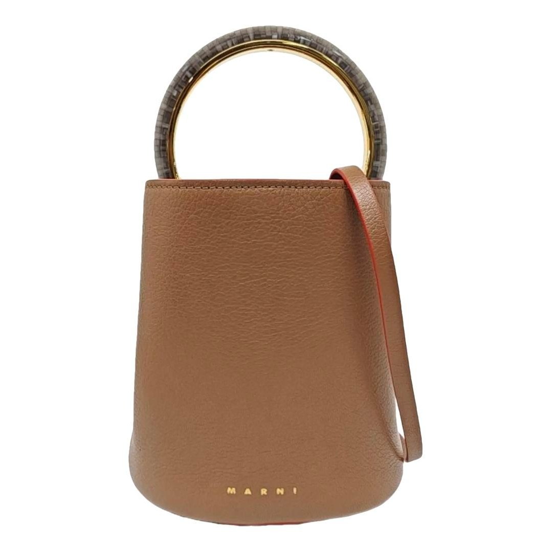 Pannier leather handbag