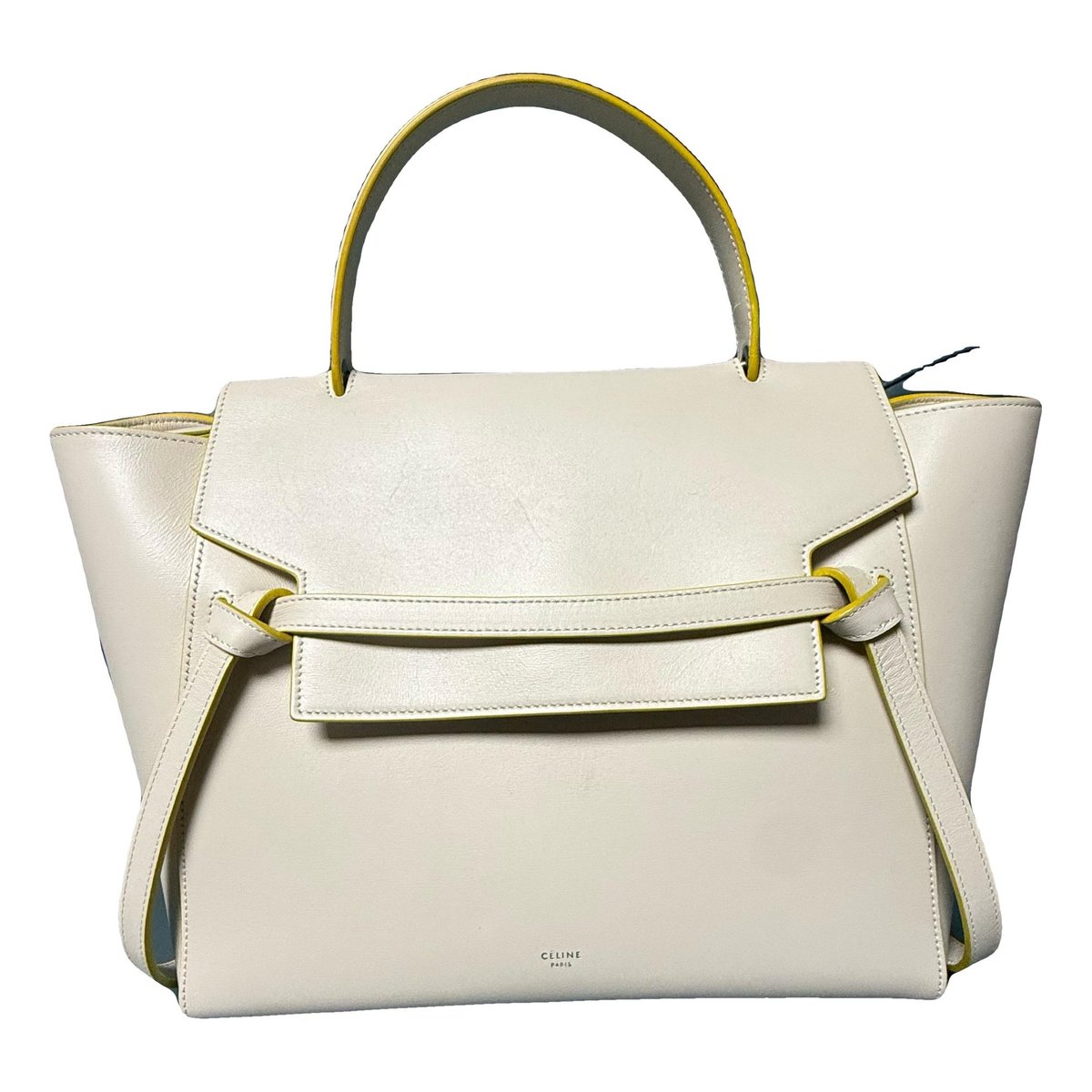 Belt leather handbag