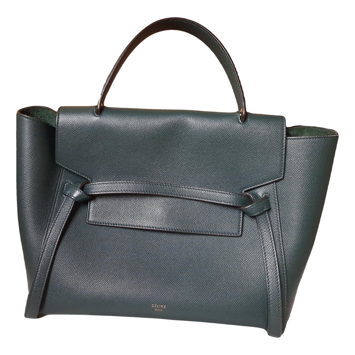 Belt leather handbag