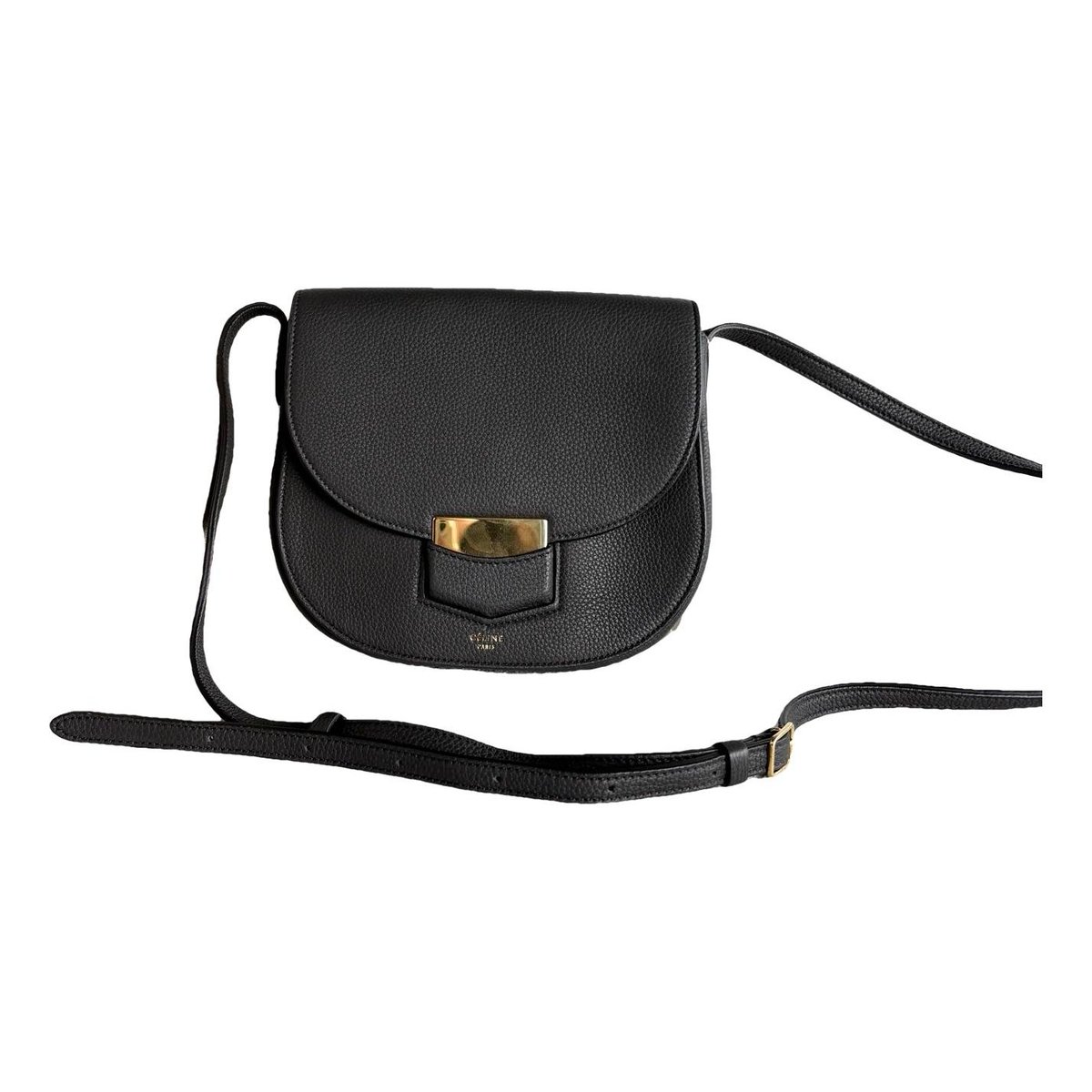 Trotteur leather crossbody bag