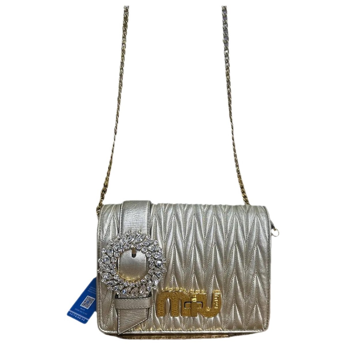 My Miu leather handbag