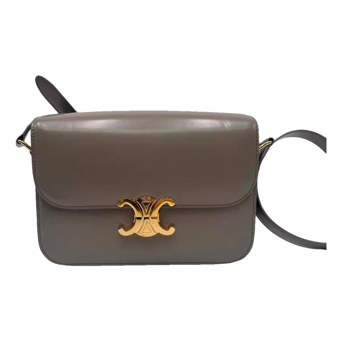 Triomphe leather handbag